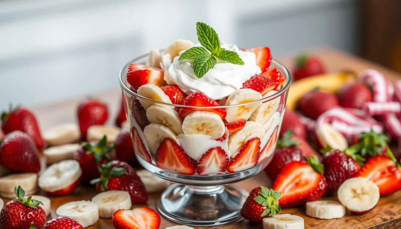 Strawberry and Banana Dessert
