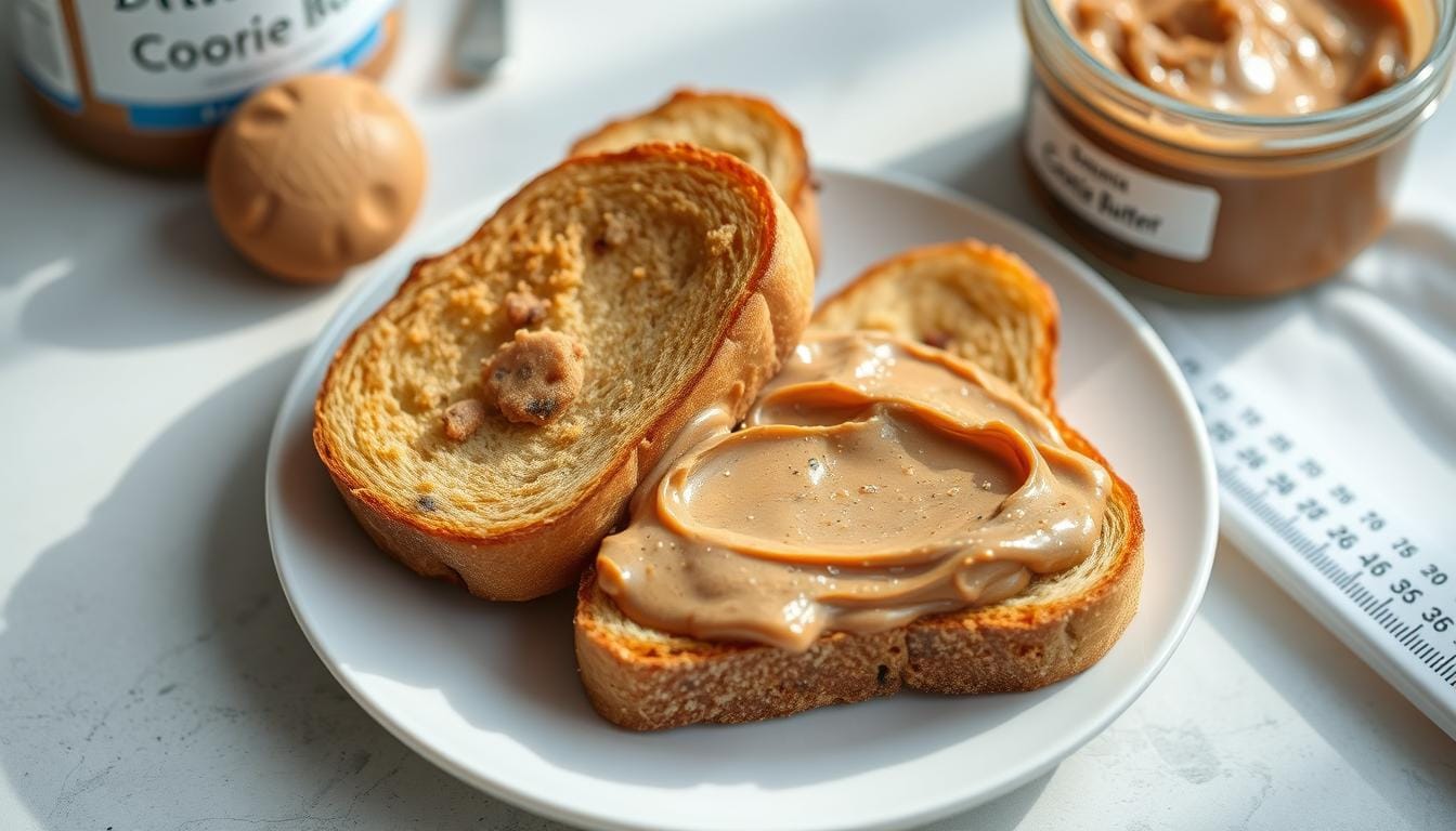 Toast with cookie butter