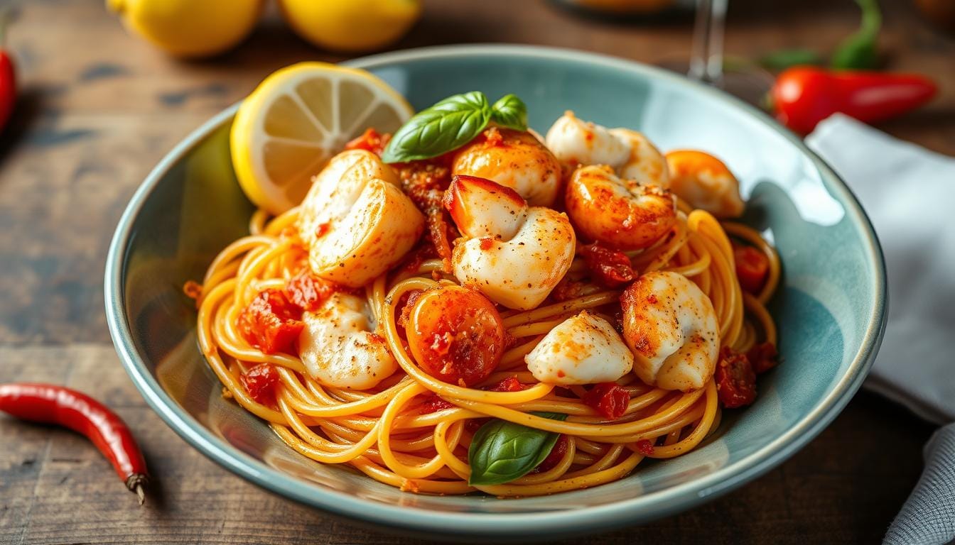 Spicy Lobster Pasta