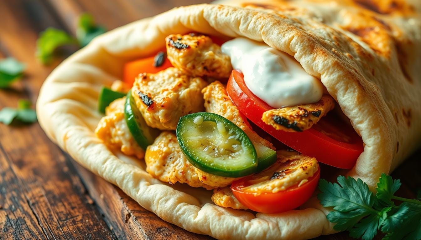 Greek Chicken Gyros